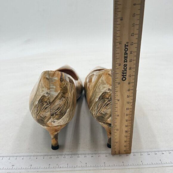 YDN Women Low Kitten Heel Pumps Pointed Toe Dress Shoes for Office Lady - Picture 4 of 7